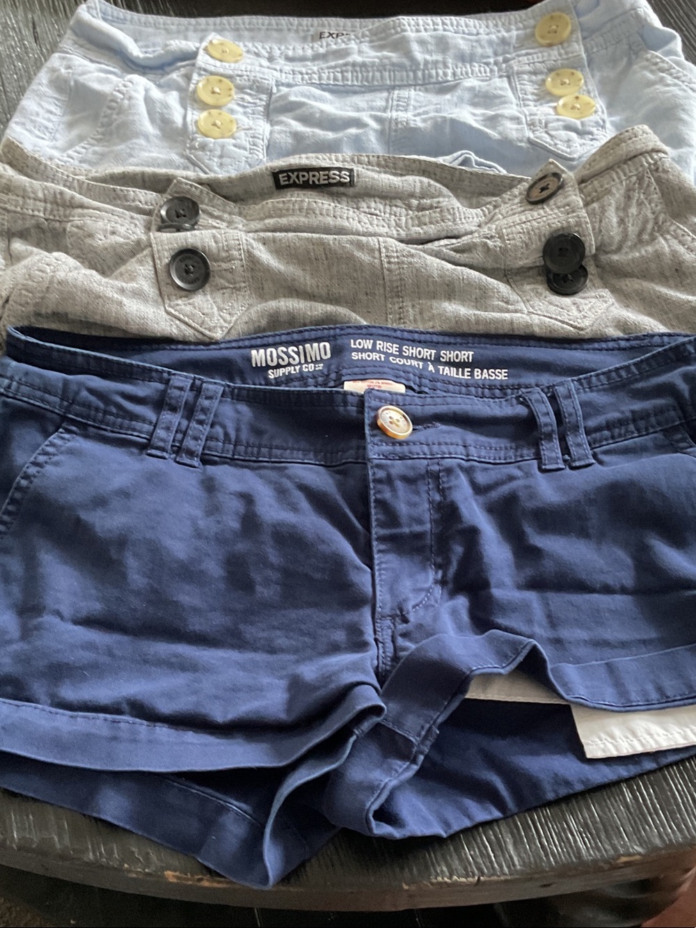 Express and Mossimo short bundle of 3